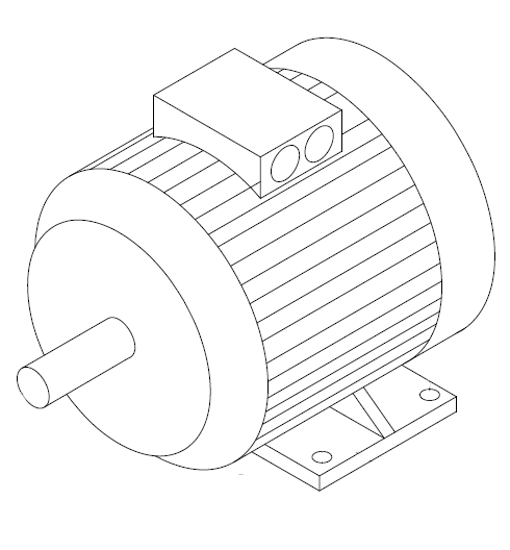 Picture of Elektromotors 5Zs(4kW) padeves ruļļiem