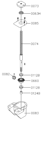 Picture of 0093LC Complete gearbox for up/down bottom horizontal spindle (0063H+0085+0083+0660+0112B+0074+0073+0082+0079+0124B) COMPACT/HYPERMAC/SPEEDMAC