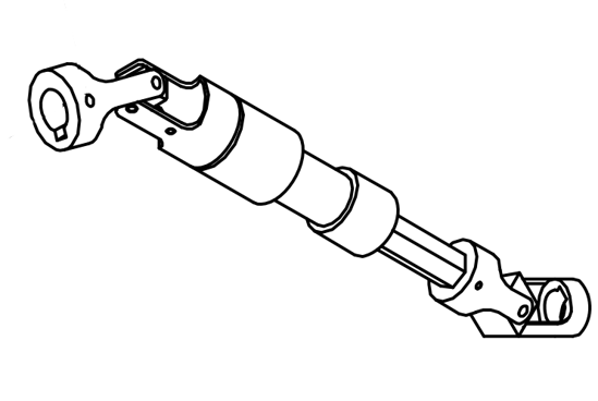 Picture of 0134B Universal joint for horizontal spindle D28xL145mm