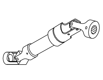 Picture of 0137B Universal joint Ø25 KEY 7(290L)