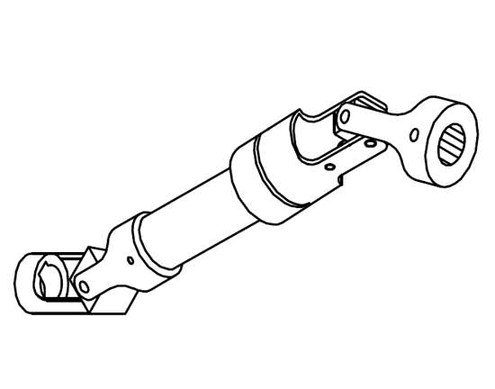 Picture of 0137B Universal joint Ø25 KEY 7(290L)