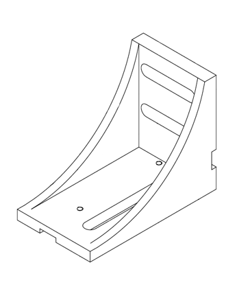 Picture of 0235 BASE FOR PRESSURE PLATE 170*132*84.5 COMPACT, HYPERMAC, SPEEDMAC