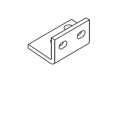 Picture of 0271 Fixed plate L type for pneumatic cylinder 100*62*52.5