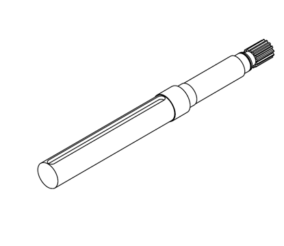 Picture of 0287 Pressure roll shaft 35*389 + FC0152 Key 10*8*200