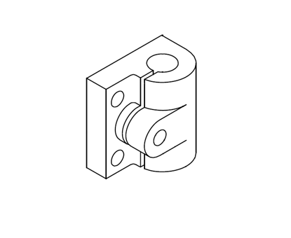 Picture of 0348 Locking block for side pressure plate 88*81*44