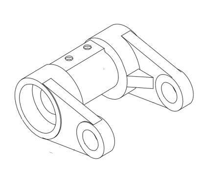 Picture of 0452 HOISTING ROLL PIPE 115 mm, including bearings 6307 1 pcs + 6208 1 pcs + bushings D34*d30x23 2 pcs