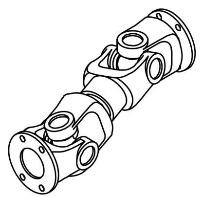 Picture of 0484B Universal joint TF240LC-#90-#80, old code 0376B Lenght 240mm