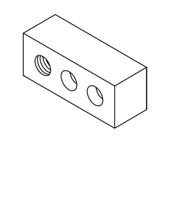 Picture of 0487 Nut base 87*42*47 for left vertical spindle radial positioning