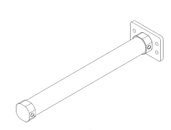 Picture of 0545H Pneumatic cylinder D32x350 mm for straight jointer