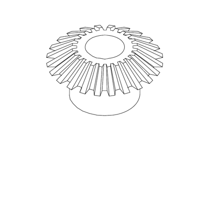 Picture of 0660 Bevel gear  d15xD68xL38mm for spindles positioning