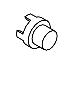 Picture of 0843B Coupling O14 for rise and fall gearbox between motor and gear box