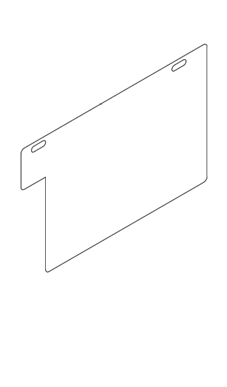 Picture of 0984 Chip plate for first horizontal spindle 265*180*0.8