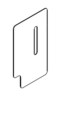 Picture of 1102 Chip deflector plate inner for first upper horizontal spindle 130*76*1 for Compact