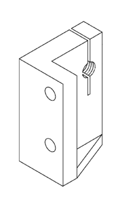 Picture of 2183 FIXED BLOCK FOR SHORT INFEED TABLE FENCE 119.5*87*59