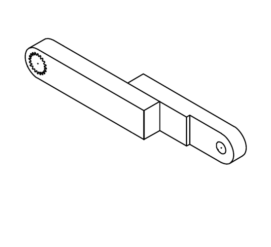 Picture of 3047 Locking arm 227x32x40mm