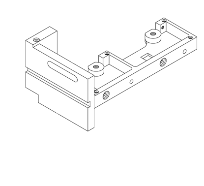 Picture of 3191 BASE FOR SIDE PRESSURE ROLLER 334.5*148*126