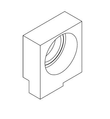 Picture of 3675 BEARING HOLDER BOTTOM ROLLER 89*80*33 HYPERMAC, SPEEDMAC