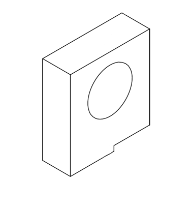 Picture of 3676 BEARING HOLDER BOTTOM ROLLER 89*80*28 HYPERMAC, SPEEDMAC