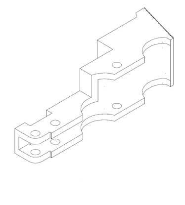 Picture of 4097 MOVABLE PLATE 268*78*75.6 for left vertical spindle Thundermac