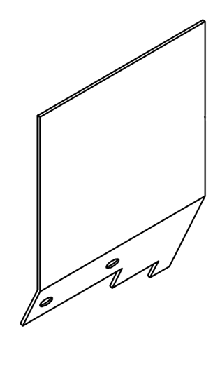 Picture of 4993 CHIP PLATE TOP HORIZONTAL SPINDLE RIGHT SIDE 165*200.75*2 Speedmac 