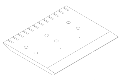 Picture of 5047 Insert Fence of Infeed table 312x257.5x16mm SPEEDMAC