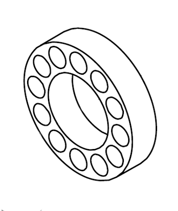 Picture of 0159B BEARING 7012 (REAR)