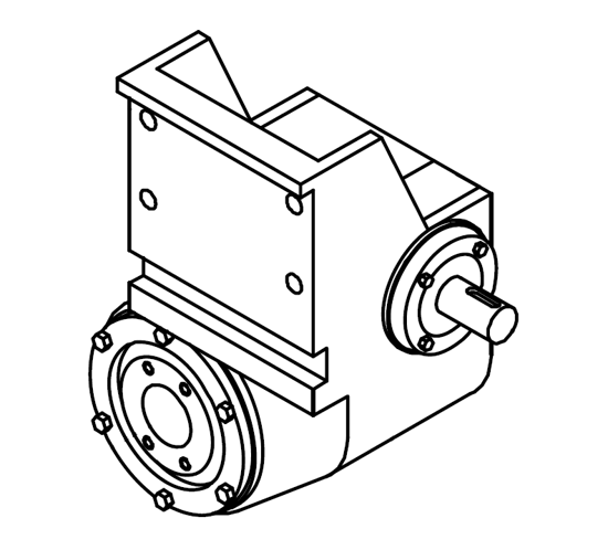 Picture of Reduktors (type:70-1L, ratio 10.41:1)