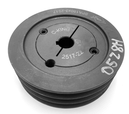 Picture of 0528H pulley A3 groove 6 on 5HP motor