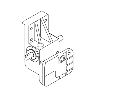 Picture of 0008B Gearbox (type:55-1L, ratio 1:30)