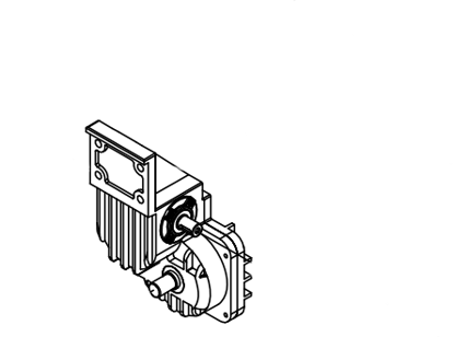 Picture of 0234B Gearbox (type:55-1R, ratio 1:15) 