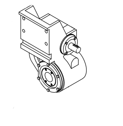 Picture of 0560B Gearbox (type:70-1R, ratio 10.41:1)