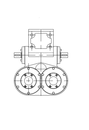 Picture of 0366B Gearbox (type:70-2T, ratio 15.27:1)