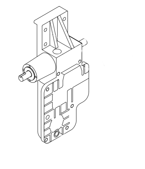 Picture of 0013B Gearbox (type:55-2R, ratio 1:30) double bearings