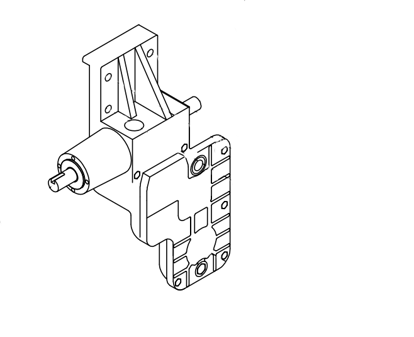 Picture of 0236B Gearbox (type:55-2L, ratio 1:15) double bearings