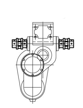 Picture of 0365B Gearbox (type:70-2L, ratio 10.41:1)