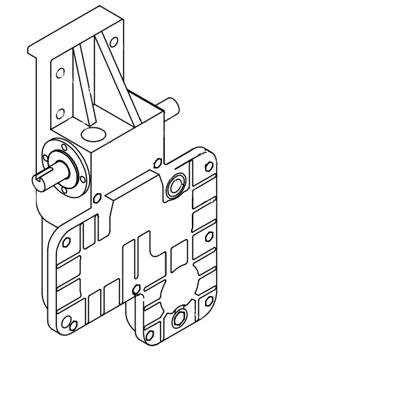 Picture of 0016B Gearbox (type:55-3L, ratio 1:30) 