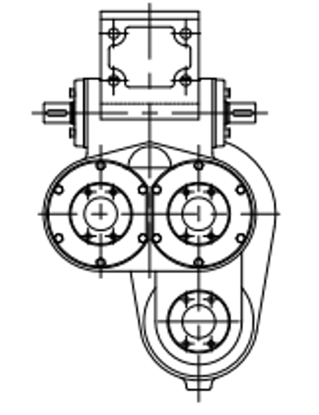 Picture of 0368B Gearbox (type:3R, ratio 27:1)