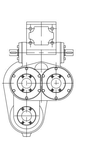 Picture of 0367B Gearbox (type:70-3L, ratio 15.27:1)