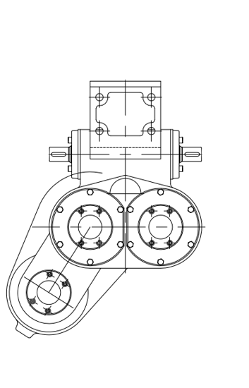 Picture of Reduktors (type:70-3L, ratio 10.41:1)