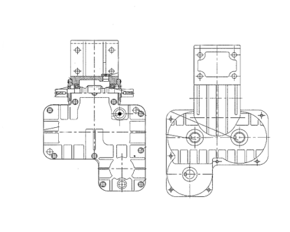 Picture of 0017B Gearbox (type:55-3R, ratio 1:30)