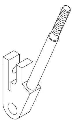 Picture of 0021 Holding for infeed fence 187.8*122*199