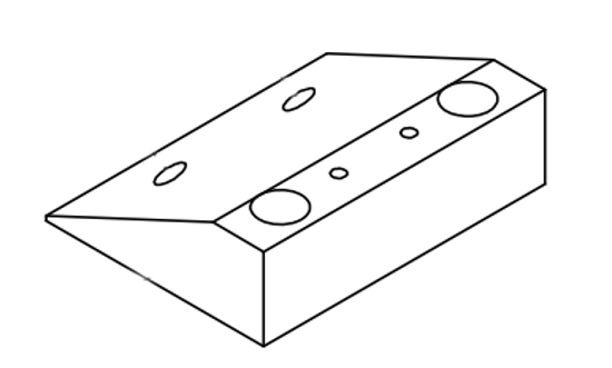 Picture of 4215 Profile cutter fixed bracket 120*161.3*50.6