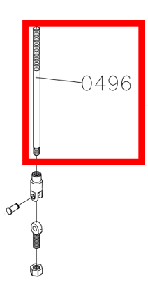 Picture of 0496 Micro ajusting screw M12*M10*351