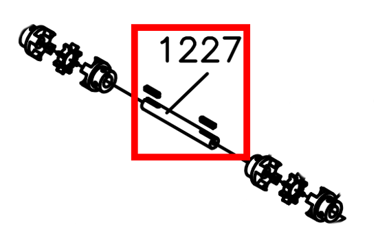 Picture of 1227 TRANSMISSION SHAFT φ25*5"