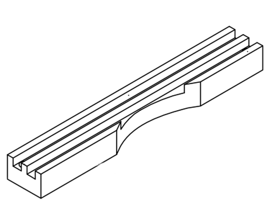 Picture of 1208 Groove table 319x48x30mm