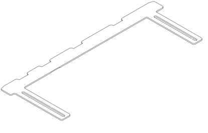 Picture of 2458 SIDE PRESSURE PLATE (center size of arm 786 mm)