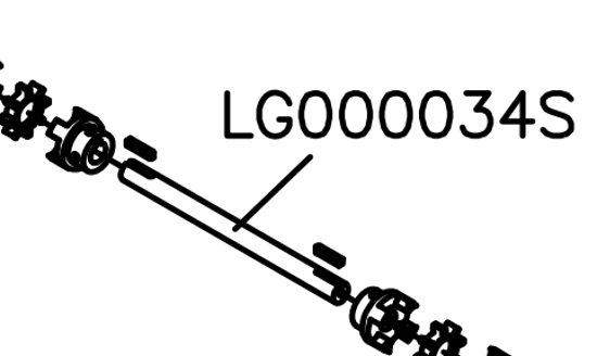 Picture of LG000034S Trnsmission shaft d25*304.8