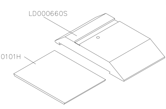Picture of  LD000660S Pressure plate 278*164.5*40 + 0101H Fibre plate 206*164.5*6