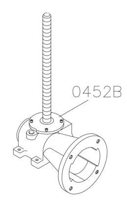 Picture of 0452B Gearbox (Type:50 30VTM MB, srew d32*460) - single input