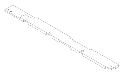 Attēls no Lineāls, sānu, ienākošais 1159x88x23mm